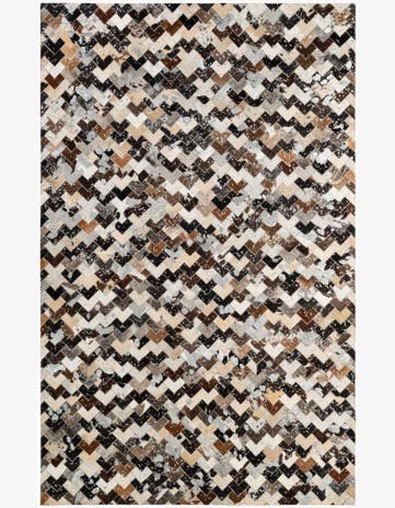 5' x 7' 11 Cowhide - Patchwork Rug