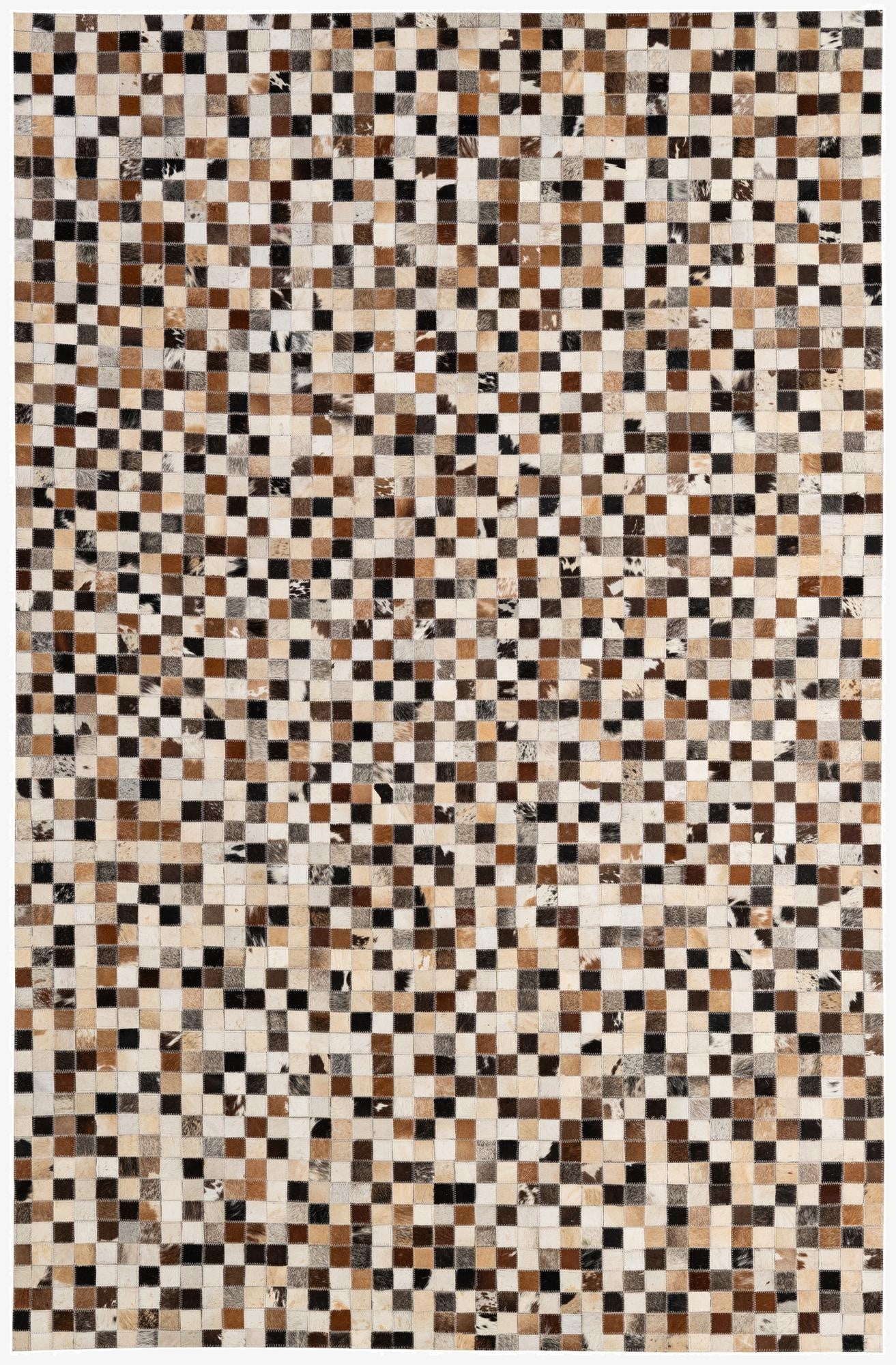 5' 2 x 7' 10 Cowhide - Patchwork Rug
