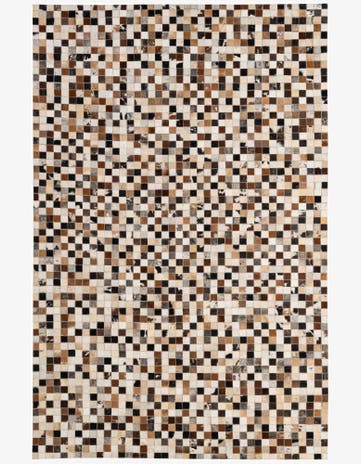 5' 2 x 7' 10 Cowhide - Patchwork Rug