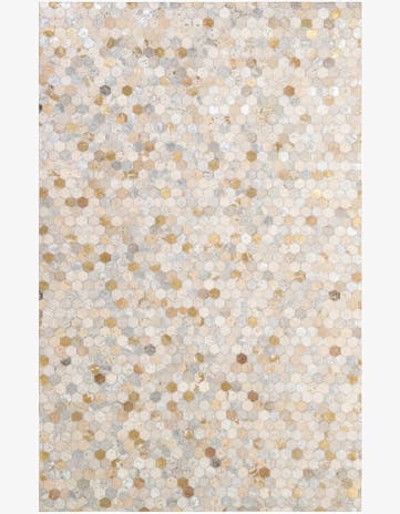 5' 2 x 8' 1 Cowhide - Patchwork Rug