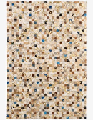 4' 1 x 5' 11 Cowhide - Patchwork Rug