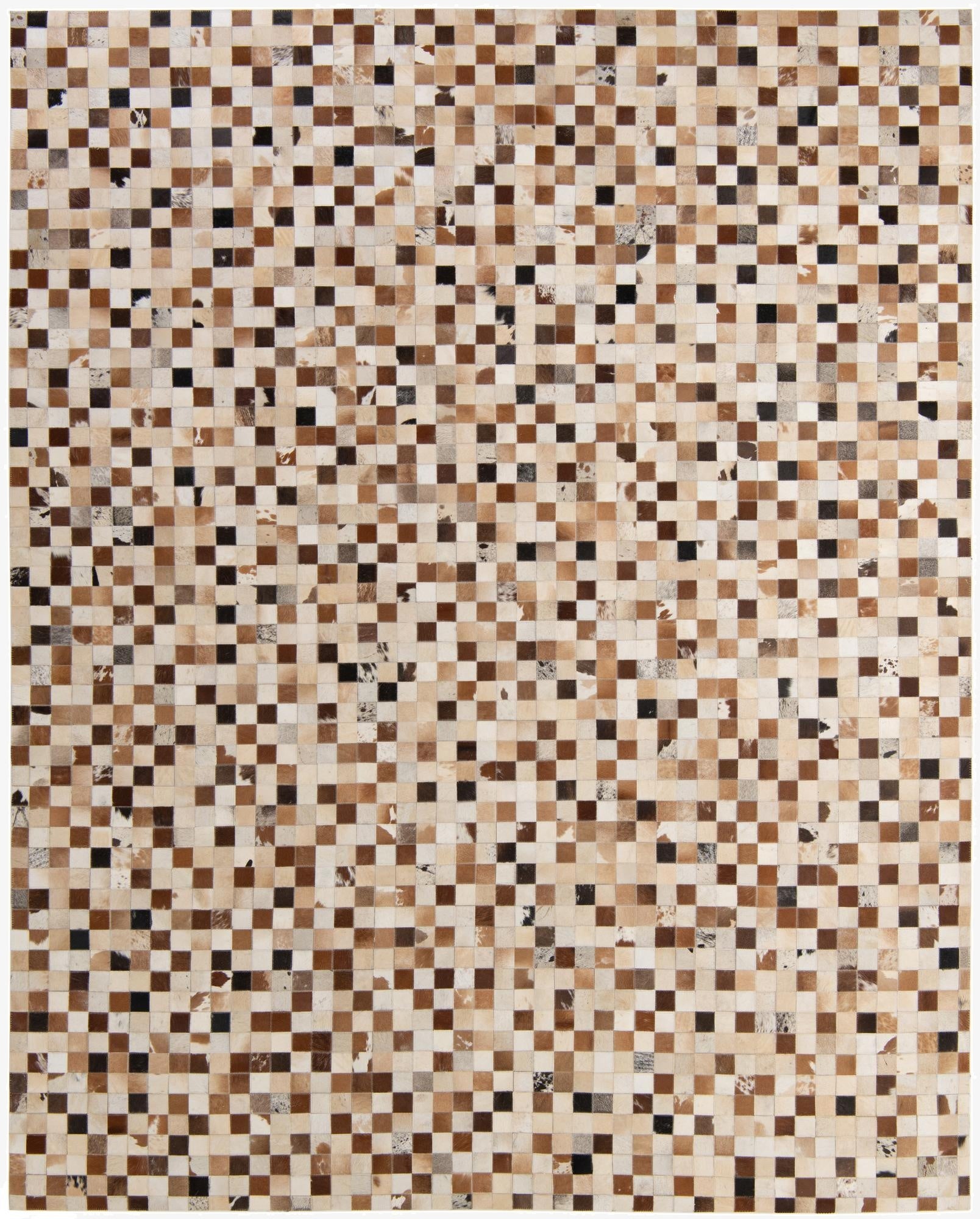 8' 1 x 10' Cowhide - Patchwork Rug