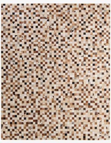 8' 1 x 10' Cowhide - Patchwork Rug