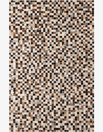 5' 1 x 7' 9 Cowhide - Patchwork Rug