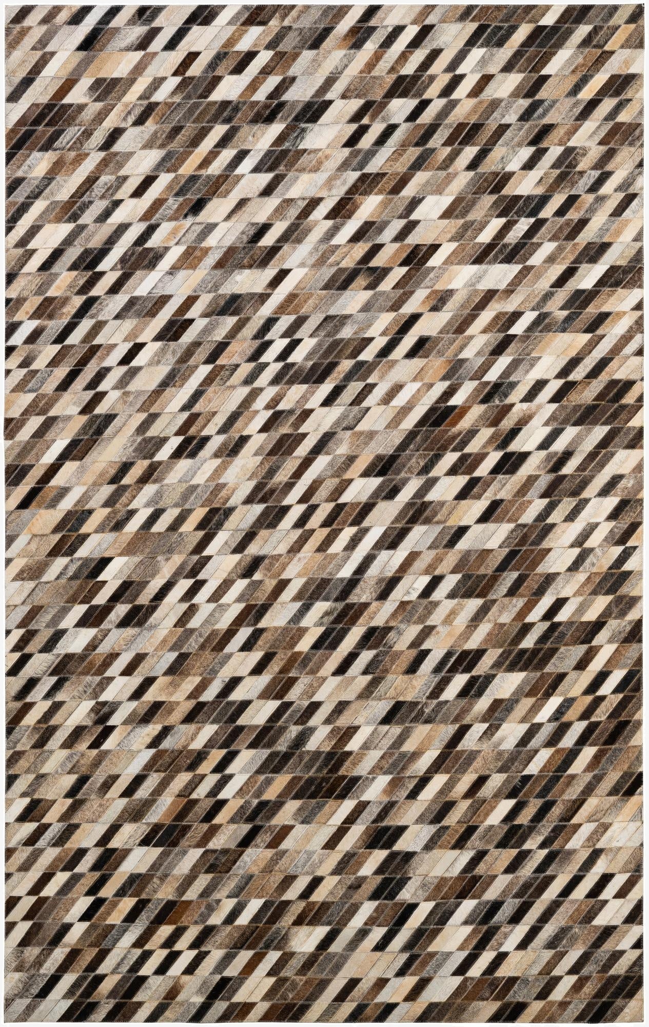 5' 1 x 7' 11 Cowhide - Patchwork Rug