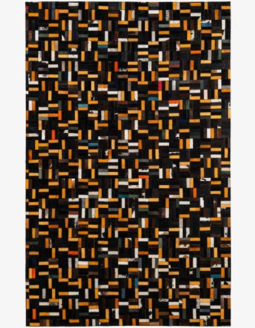 5' 1 x 8' Cowhide - Patchwork Rug