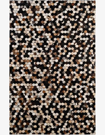 5' 2 x 8' 1 Cowhide - Patchwork Rug