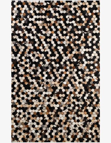 5' 1 x 8' Cowhide - Patchwork Rug