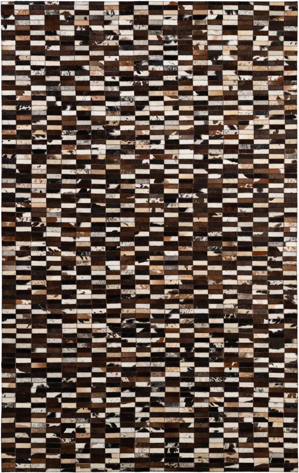 5' x 7' 11 Cowhide - Patchwork Rug