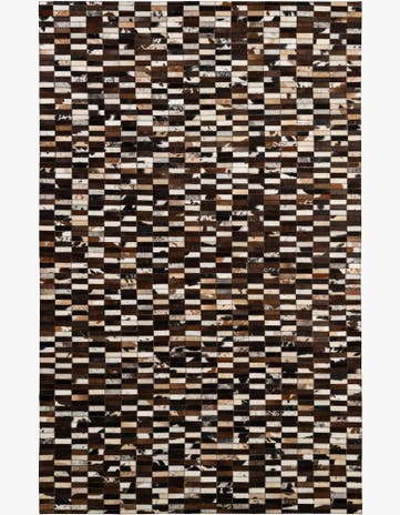 5' x 7' 11 Cowhide - Patchwork Rug