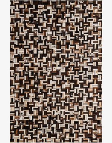 5' x 7' 10 Cowhide - Patchwork Rug
