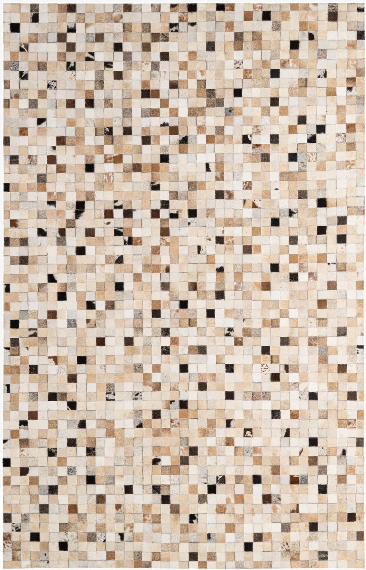 5' 1 x 7' 10 Cowhide - Patchwork Rug