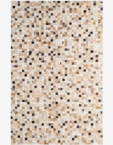 5' 1 x 7' 10 Cowhide - Patchwork Rug