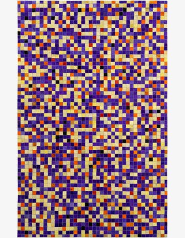 5' 1 x 7' 10 Cowhide - Patchwork Rug