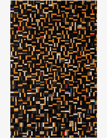 5' 2 x 8' 1 Cowhide - Patchwork Rug