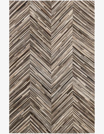 4' 1 x 6' 2 Cowhide - Patchwork Rug