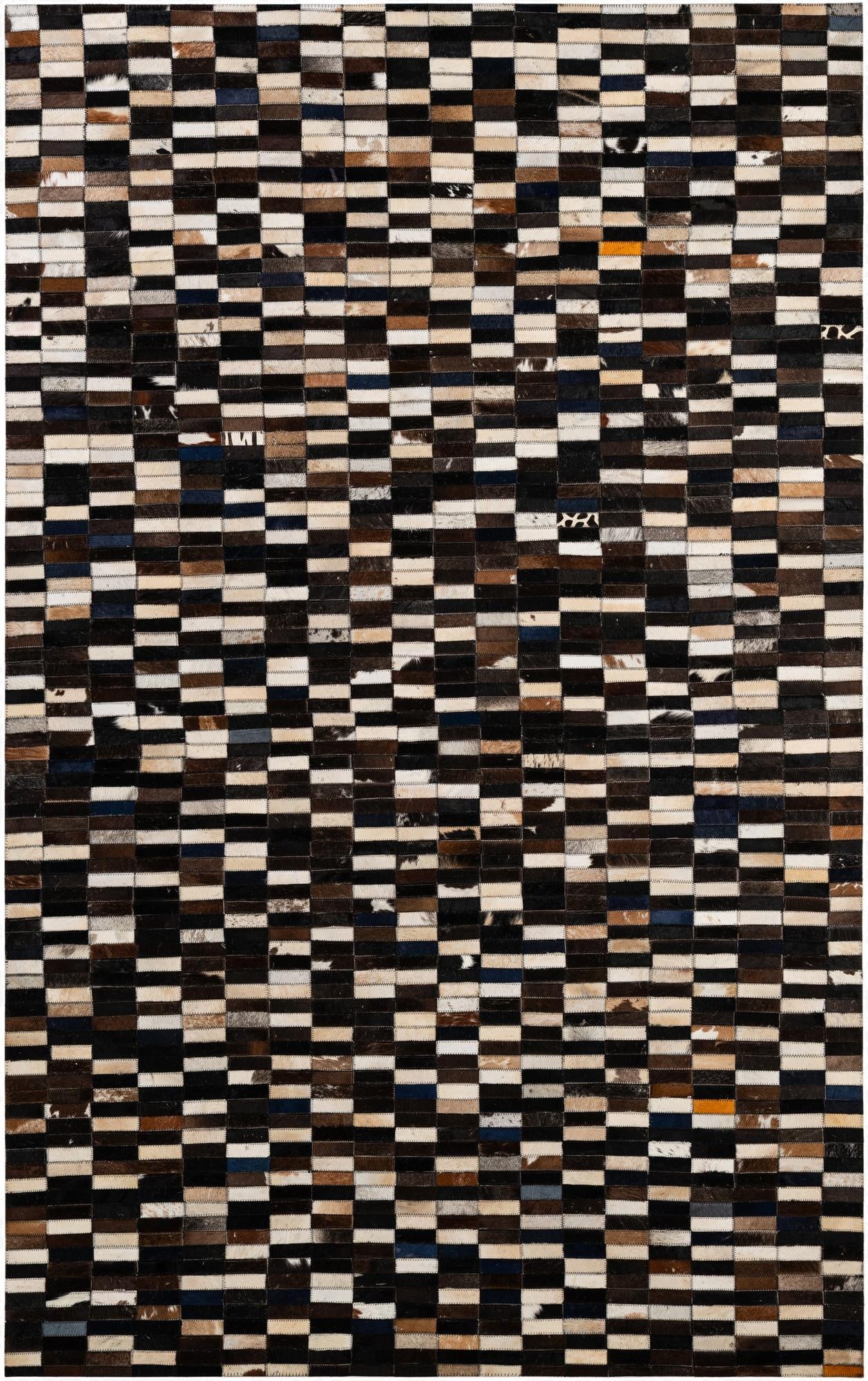 5' x 7' 11 Cowhide - Patchwork Rug
