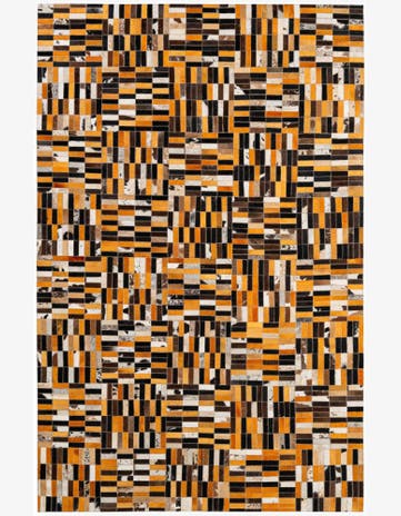 5' x 7' 11 Cowhide - Patchwork Rug