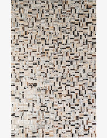 5' x 7' 11 Cowhide - Patchwork Rug