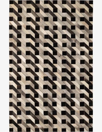 5' 2 x 8' 2 Cowhide - Patchwork Rug