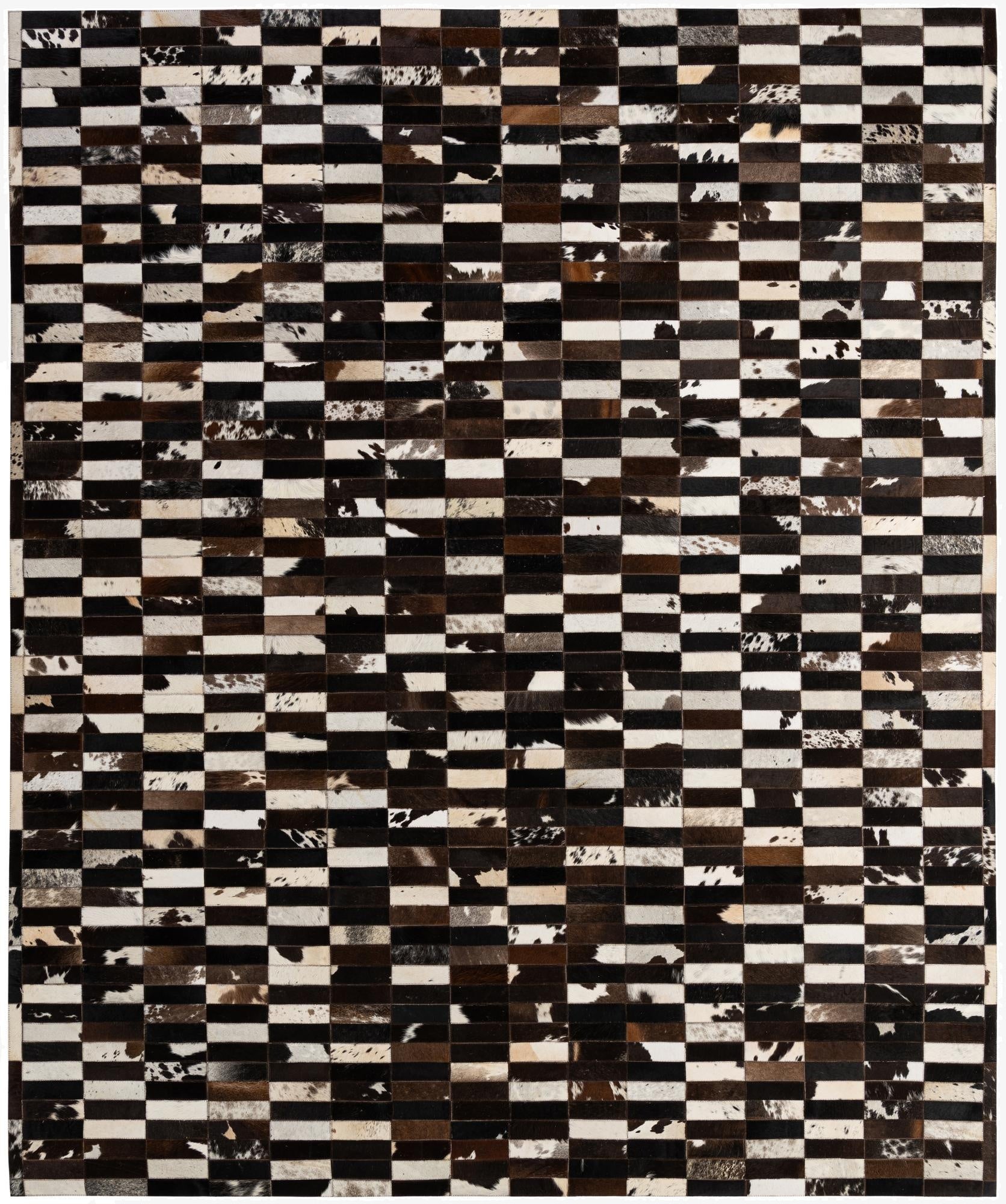 8' 3 x 9' 11 Cowhide - Patchwork Rug
