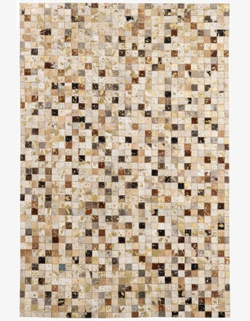 4' 1 x 6' Cowhide - Patchwork Rug