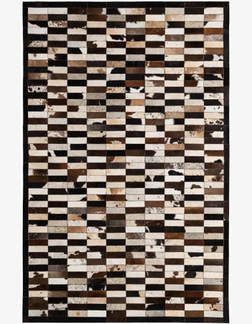 5' 3 x 8' 2 Cowhide - Patchwork Rug