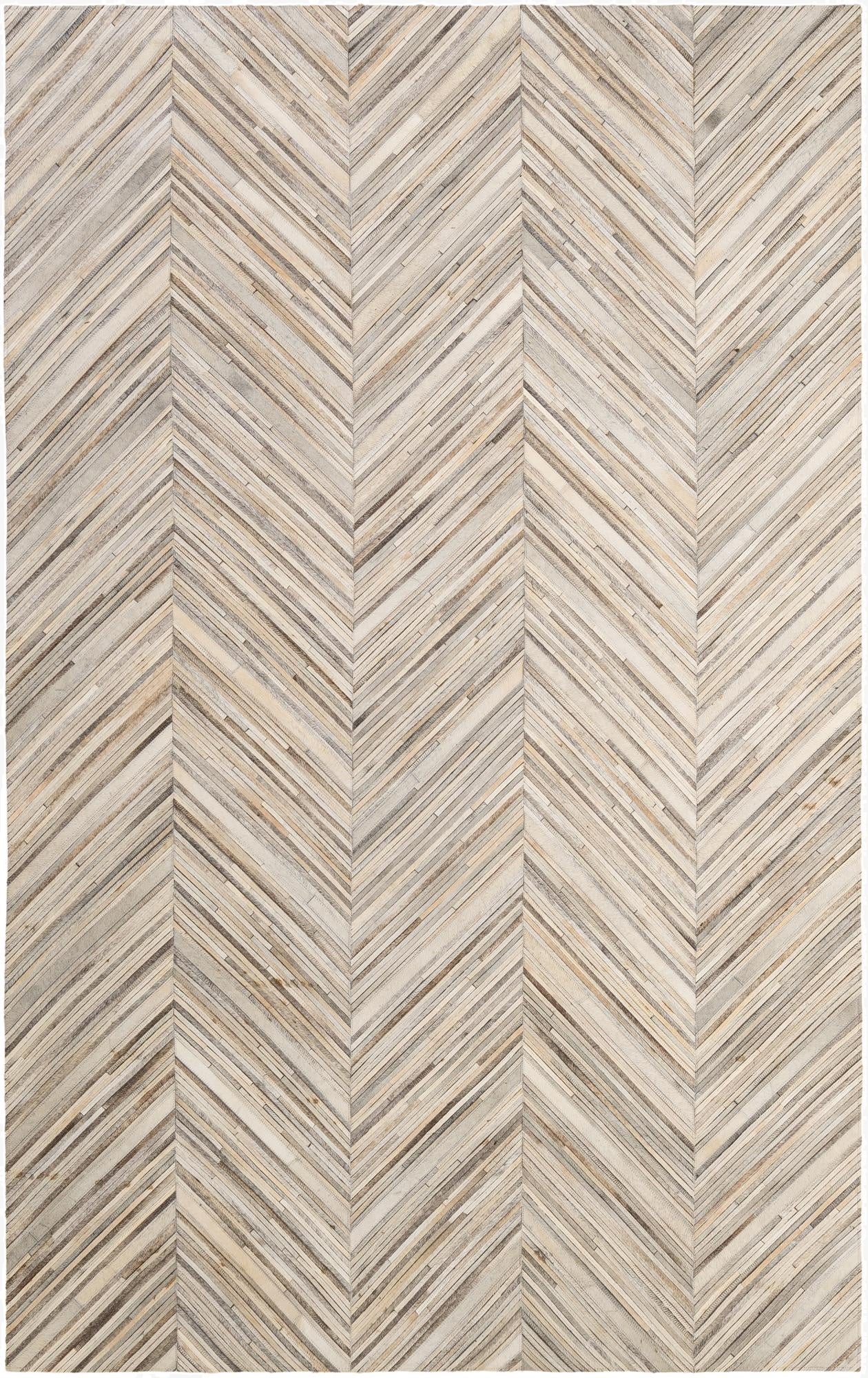 5' 7 x 8' 9 Cowhide - Patchwork Rug