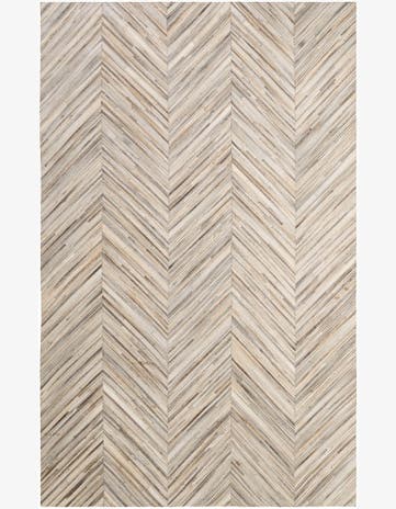 5' 7 x 8' 9 Cowhide - Patchwork Rug