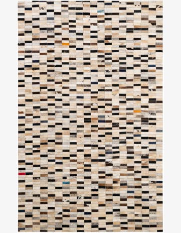 4' 11 x 7' 11 Cowhide - Patchwork Rug