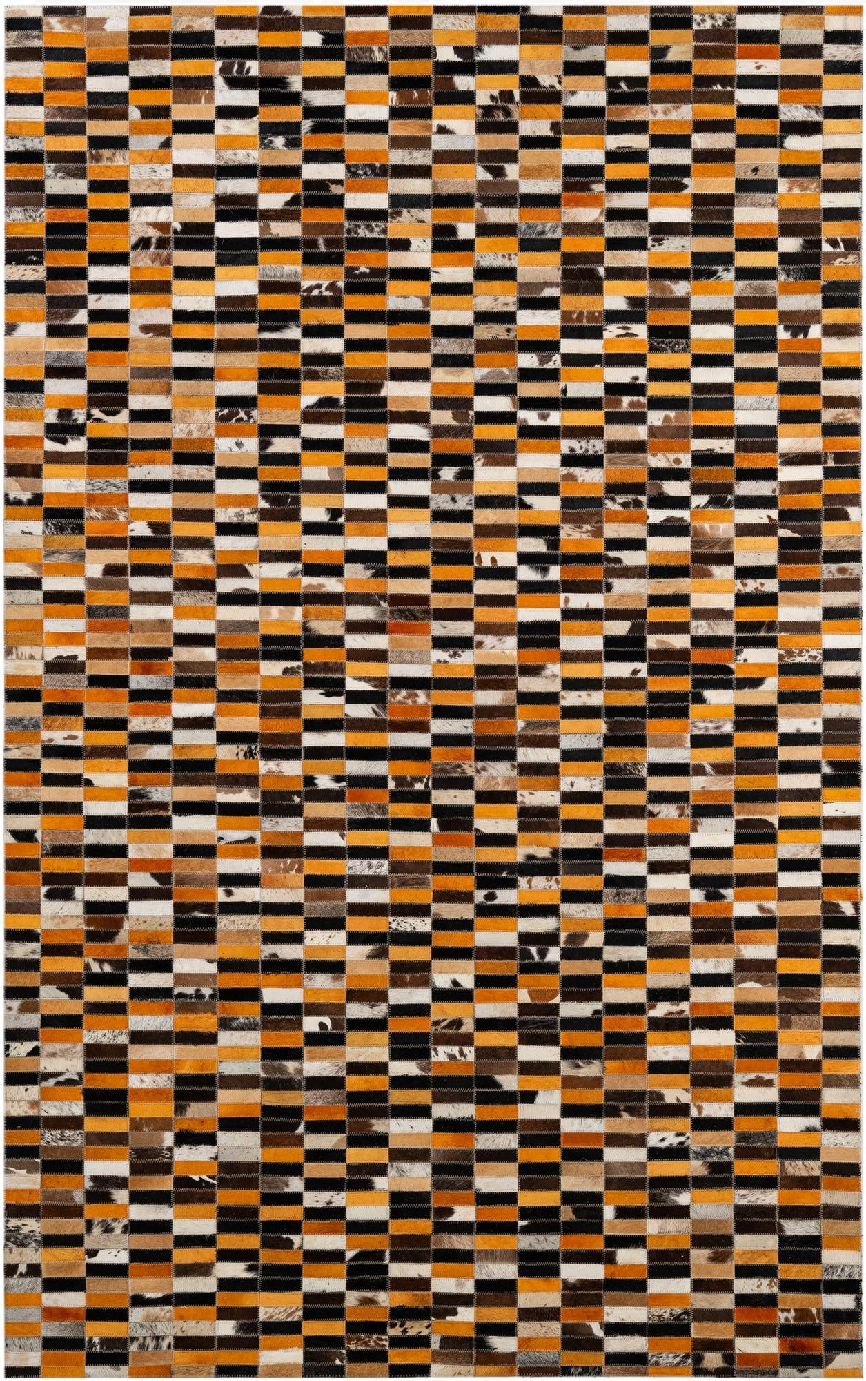 4' 11 x 7' 9 Cowhide - Patchwork Rug