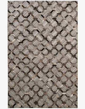 5' 3 x 8' 1 Cowhide - Patchwork Rug