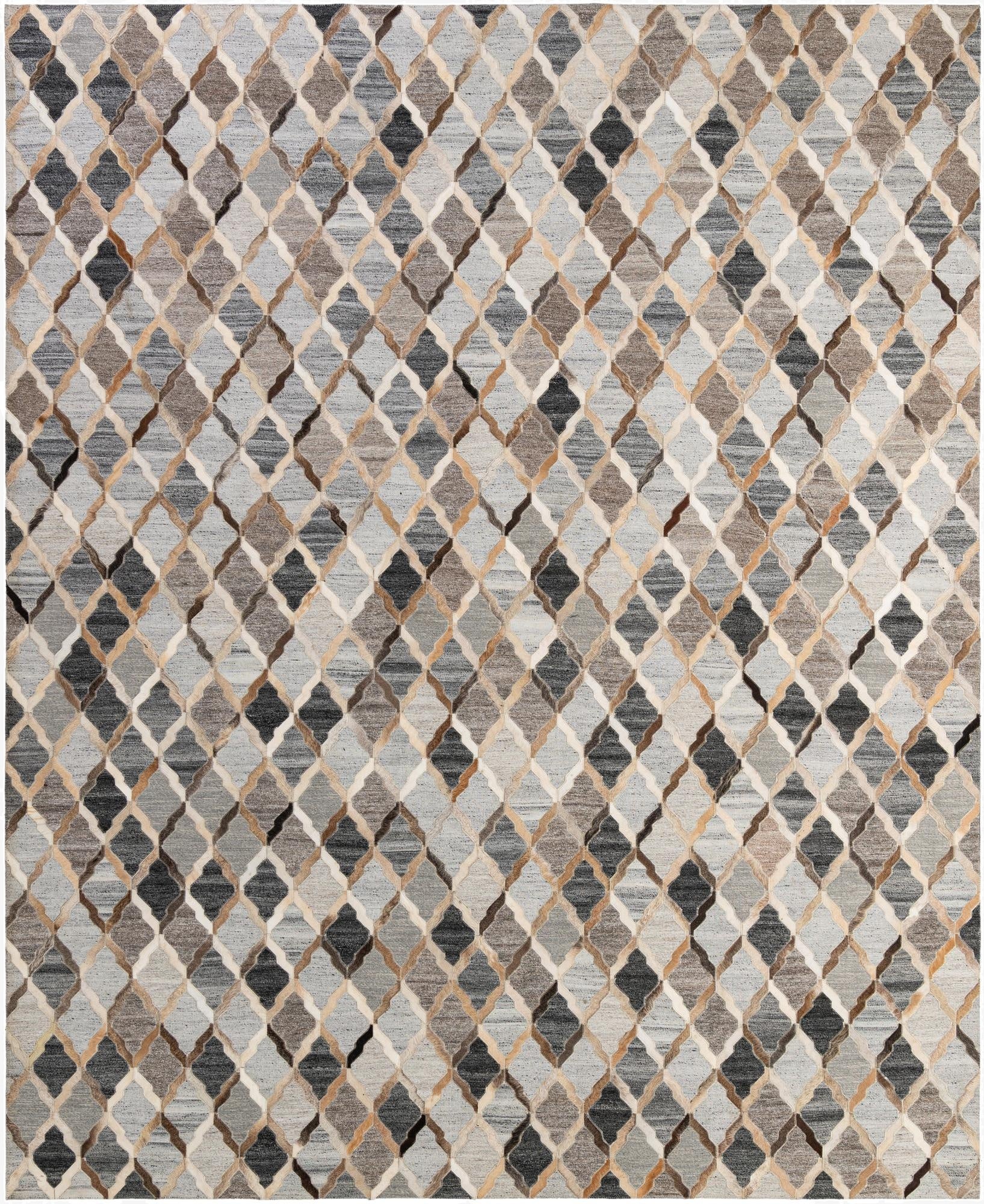 8' 1 x 9' 10 Cowhide - Patchwork Rug