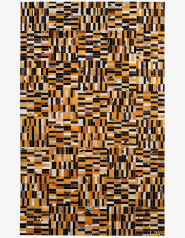 4' 11 x 7' 11 Cowhide - Patchwork Rug