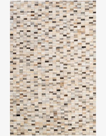 5' 1 x 8' 1 Cowhide - Patchwork Rug