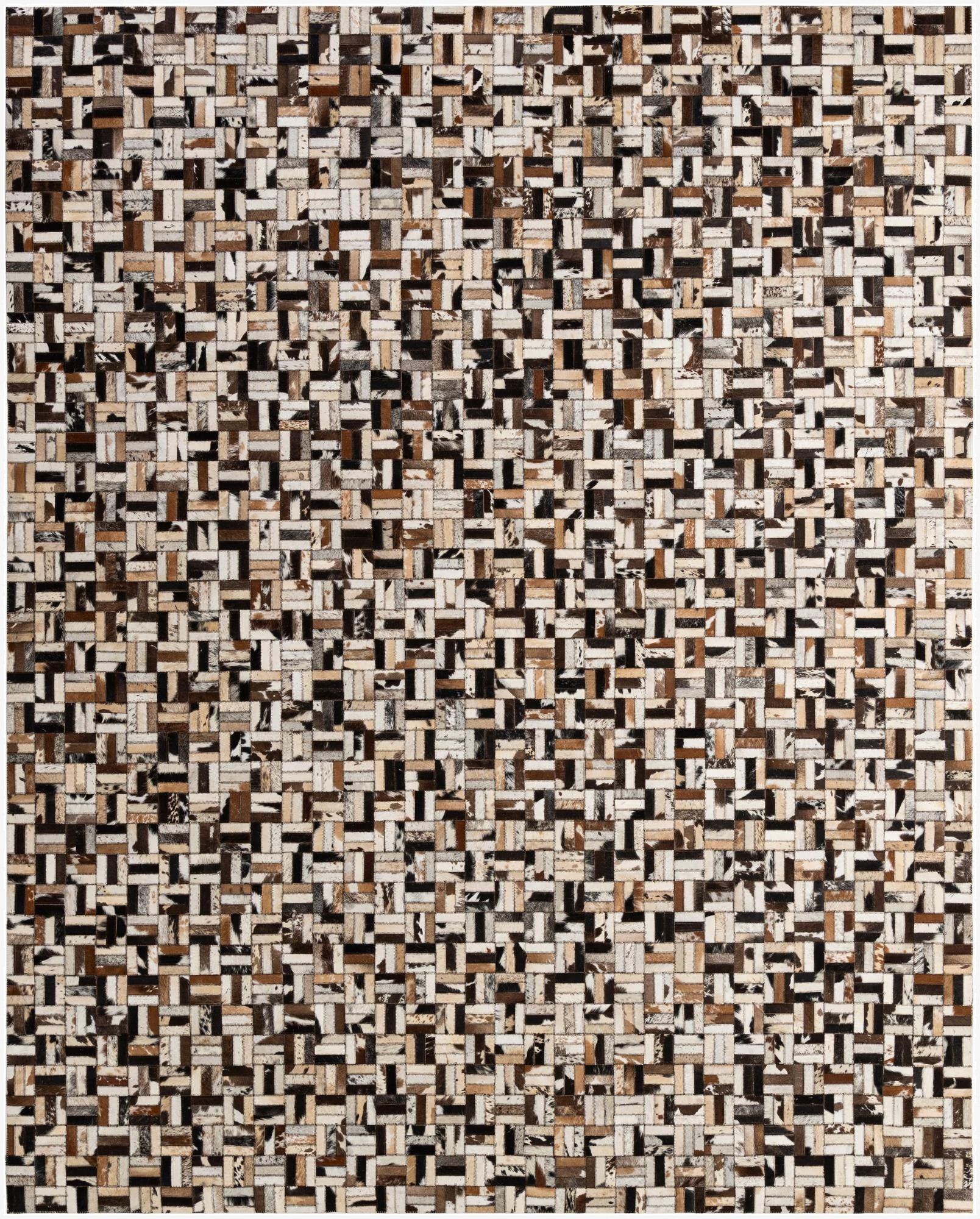 8' x 9' 11 Cowhide - Patchwork Rug