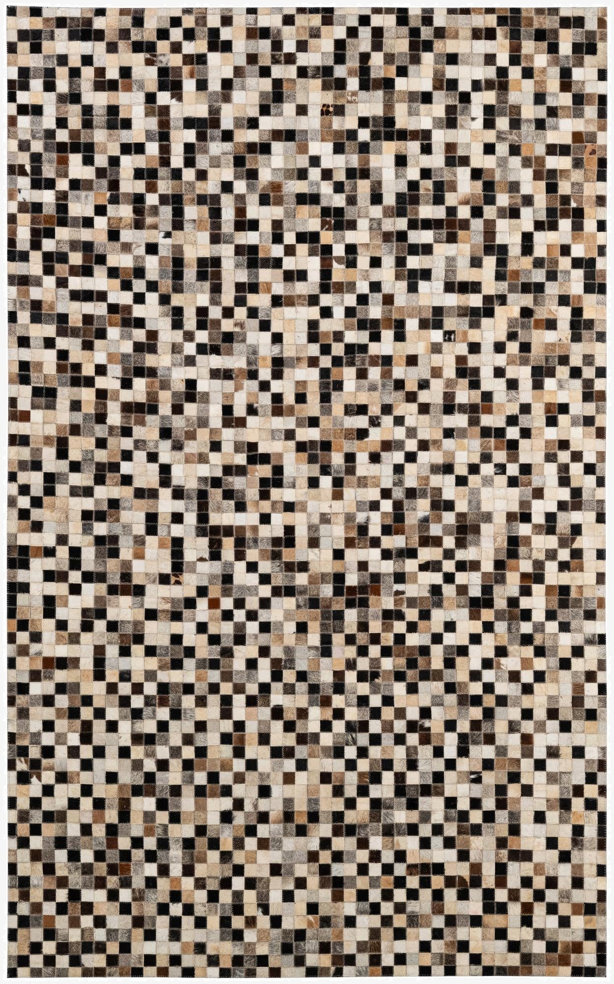 5' x 7' 11 Cowhide - Patchwork Rug