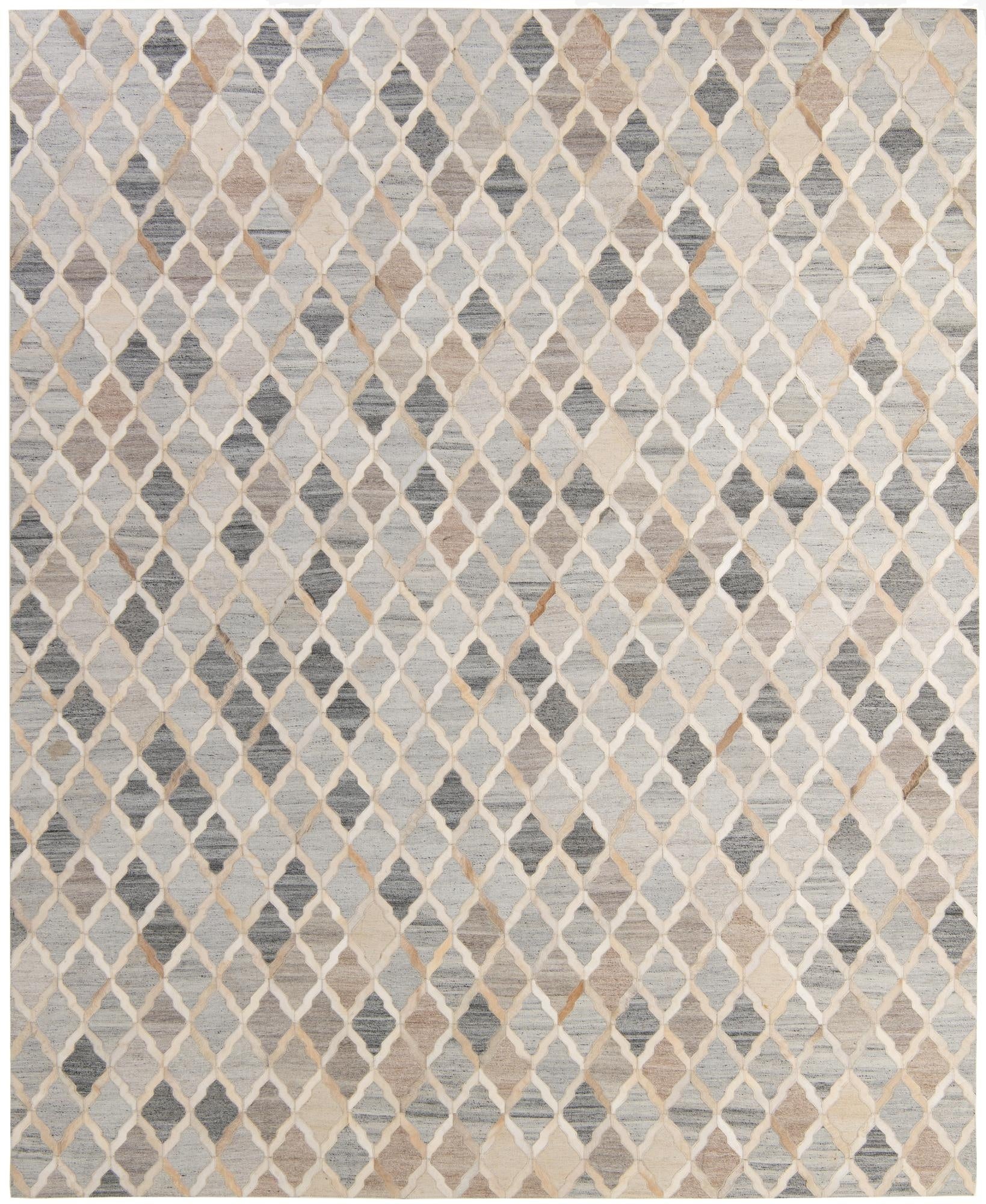 8' 1 x 9' 10 Cowhide - Patchwork Rug