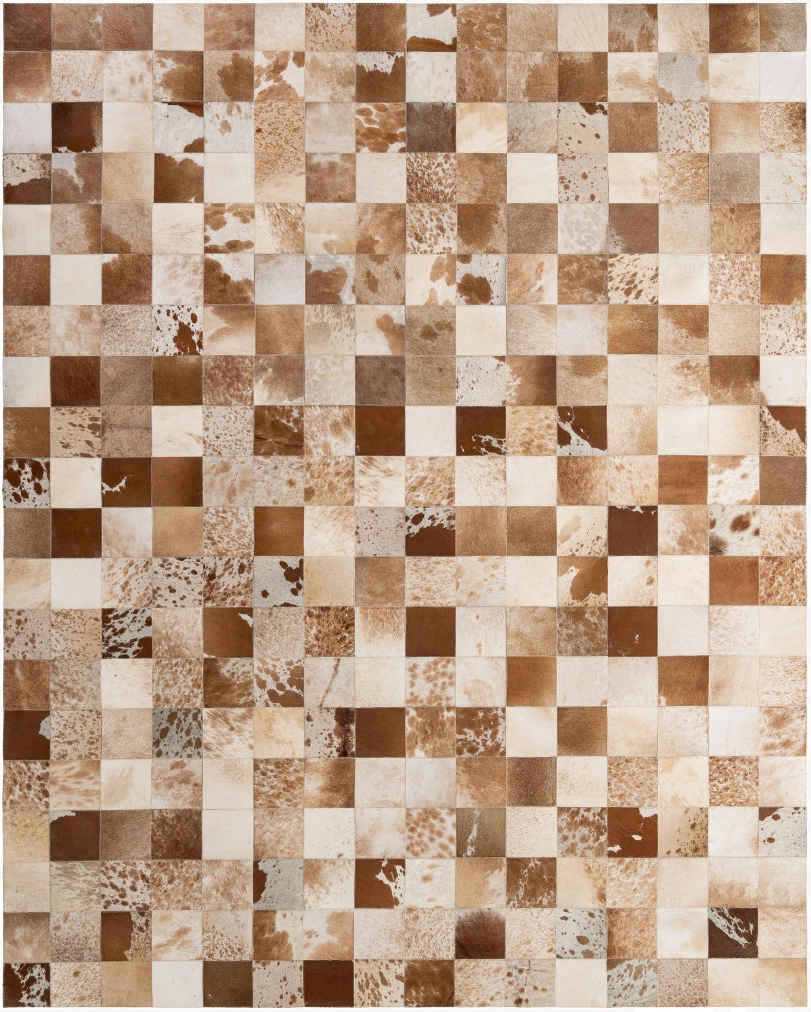 7' 11 x 9' 11 Cowhide - Patchwork Rug