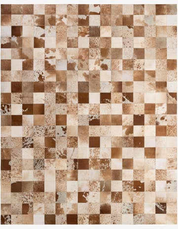 7' 11 x 9' 11 Cowhide - Patchwork Rug