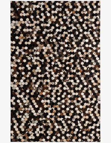 5' 1 x 8' Cowhide - Patchwork Rug