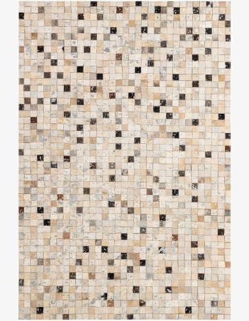 4' 1 x 6' Cowhide - Patchwork Rug