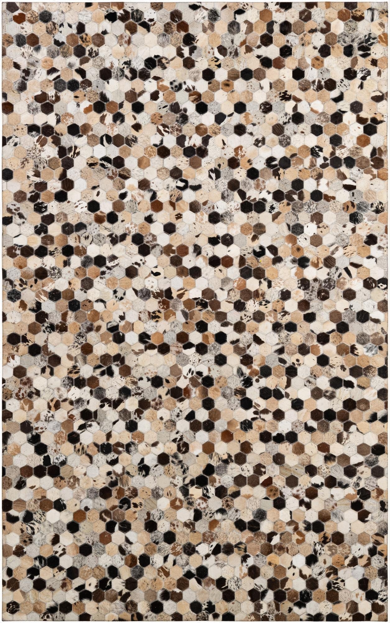 5' x 7' 11 Cowhide - Patchwork Rug