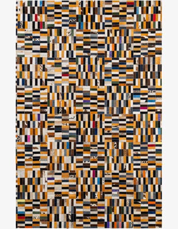 5' 1 x 7' 10 Cowhide - Patchwork Rug