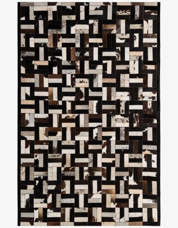 5' 2 x 8' Cowhide - Patchwork Rug