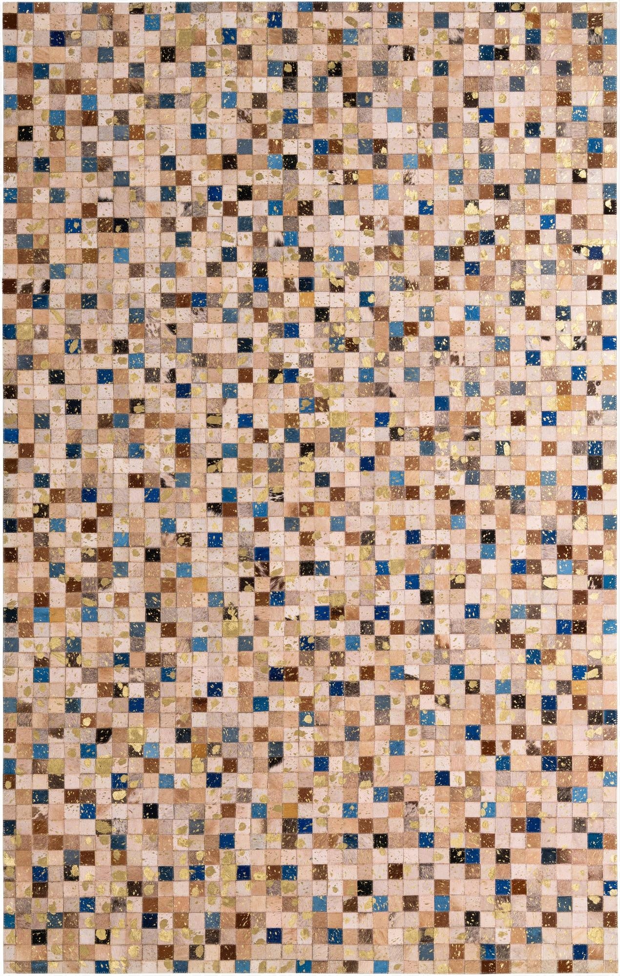 5' 1 x 7' 11 Cowhide - Patchwork Rug