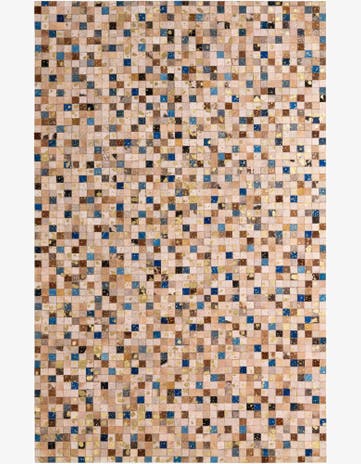 5' 1 x 7' 11 Cowhide - Patchwork Rug