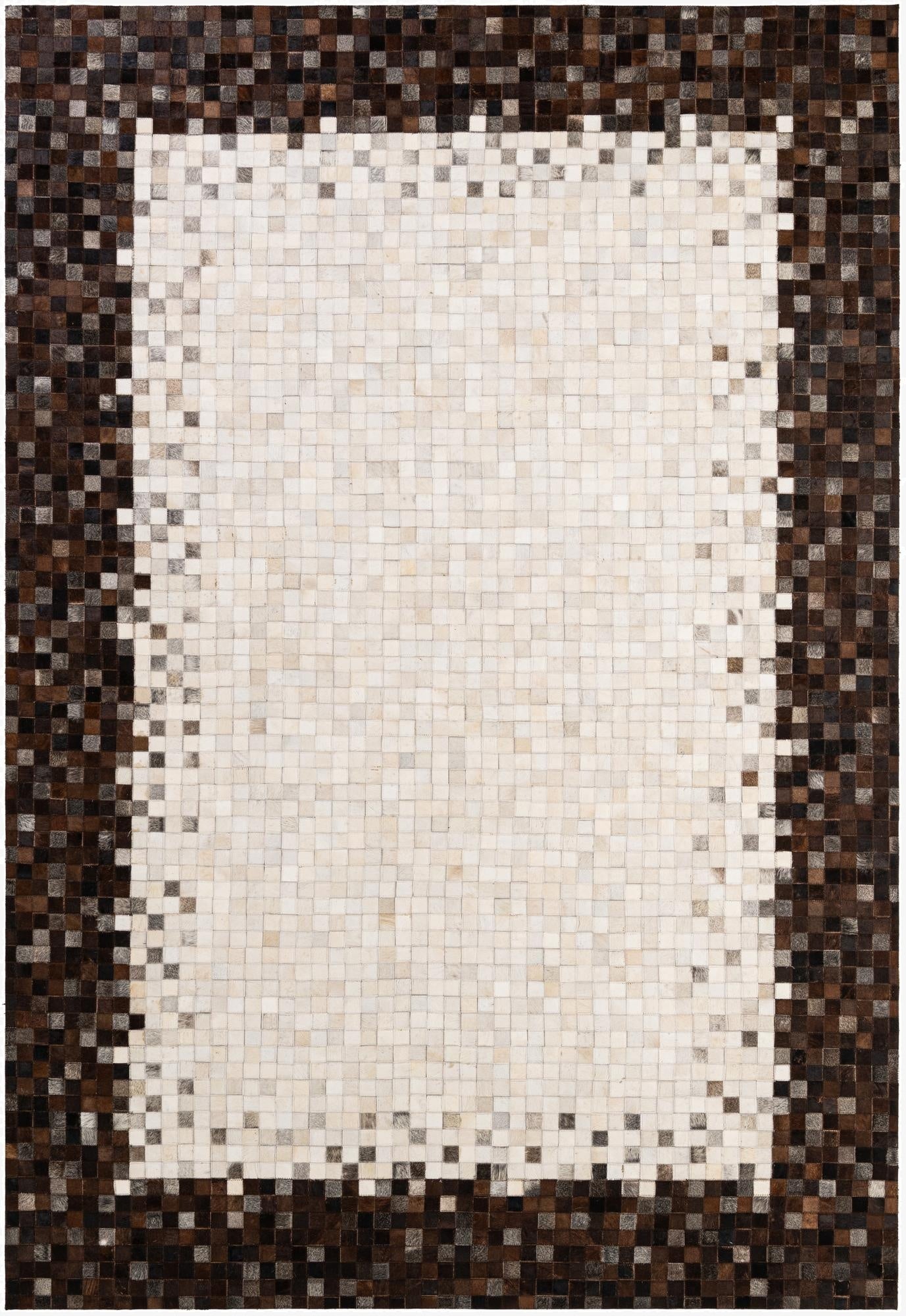 6' 9 x 9' 8 Cowhide - Patchwork Rug