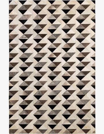 5' 3 x 8' 1 Cowhide - Patchwork Rug