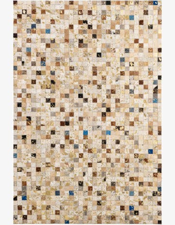 4' 1 x 5' 11 Cowhide - Patchwork Rug